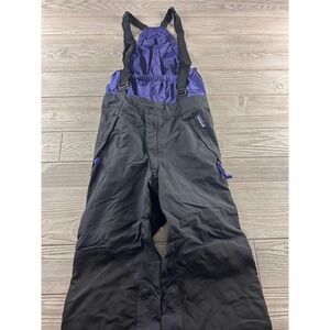 Patagonia Vintage Ski Bibs Mens 30 Black Purple Full Zip‎ Snow Pants Suspender